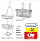 Duschablage von LIVARNO home für 4,99 € bei Lidl im Angebot Duschablage von LIVARNO home im aktuellen Lidl Prospekt