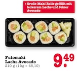 Aktuelles Futomaki Lachs Avocado Angebot bei E center in Frankfurt (Main) ab 9,49 €