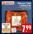 Bitburger Stubbi Schwenksteak im Angebot bei EDEKA in Rheine Bitburger Stubbi Schwenksteak Angebote von Rasting bei EDEKA Rheine für 7,99 €