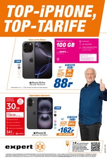 Handy im aktuellen expert Prospekt (Münster) Handy im expert Prospekt "TOP-iPHONE, TOP-TARIFE" mit 2 Seiten (Münster)