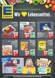 EDEKA Prospekt für Nürnberg mit 8 Seiten EDEKA Prospekt "Wir lieben Lebensmittel!" für Nürnberg, 8 Seiten, 12.10.2026 - 17.10.2026