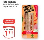 Hello Sandwich Angebote bei GLOBUS Neubrandenburg für 1,11 €
