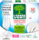 TABLETTES LAVE VAISSELLE L'ARBRE VERT - ARBRE VERT - Auchan Hypermarché à Orange TABLETTES LAVE VAISSELLE L'ARBRE VERT - ARBRE VERT en promo chez Auchan Hypermarché Orange à 2,99 €