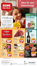 REWE Prospekt "Dein Markt" für Moers, 33 Seiten, 10.02.2025 - 15.02.2025