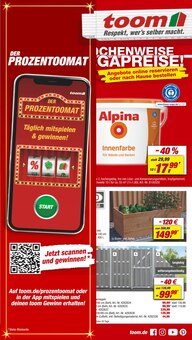 Alpina im toom Baumarkt Prospekt "Respekt, wer's selber macht." mit 24 Seiten (Karlsruhe)