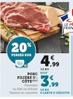 PORC : CÔTE - FILIÈRE U en promo chez U Express Mérignac à 3,99 €