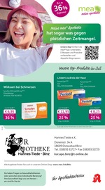 mea - meine apotheke Apotheken Prospekt der aktuellen Woche mit 4 Seiten, gültig von 01.07.2026 bis 31.07.2026, in Ostseebad Binz und Umgebung Aktueller mea - meine apotheke Apotheken Prospekt in Ostseebad Binz und Umgebung, "Unsere Juli-Angebote" mit 4 Seiten, 01.07.2026 - 31.07.2026