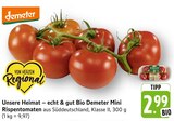 Unsere Heimat – echt & gut Bio Demeter Mini Rispentomaten im Angebot bei E center in Sindelfingen Unsere Heimat – echt & gut Bio Demeter Mini Rispentomaten Angebote von Demeter bei E center Sindelfingen für 2,99 €