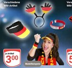 Verschiedene WM-Artikel im Angebot bei GLOBUS in Kerpen Verschiedene WM-Artikel Angebote bei GLOBUS Kerpen für 3,00 €