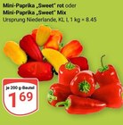 Mini-Paprika 'Sweet' rot Angebote bei GLOBUS Siegen für 1,69 €