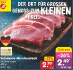 Aktuelles Schweine-Minutensteak Angebot bei Netto Marken-Discount in Bergisch Gladbach ab 2,49 €