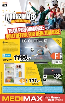 MEDIMAX Prospekt der KW 21 "TEAM PERFORMANCE: VOLLTREFFER FÜR DEIN ZUHAUSE" Aktueller MEDIMAX Prospekt "TEAM PERFORMANCE: VOLLTREFFER FÜR DEIN ZUHAUSE" Seite 1 von 8 Seiten