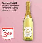 Sekt Angebote von Jules Mumm bei GLOBUS Pirmasens für 3,69 €