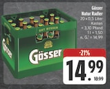 Natur Radler im Angebot bei E center in Bad Neustadt Natur Radler Angebote von Gösser bei E center Bad Neustadt für 14,99 €