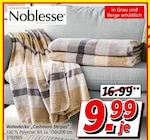 Wohndecke "Cashmere Stripes" im Segmüller Prospekt Wohndecke "Cashmere Stripes" von Noblesse im aktuellen Segmüller Prospekt für 9,99 €