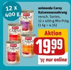 Katzennassnahrung Angebote von animonda Carny bei REWE Wetzlar für 19,99 €