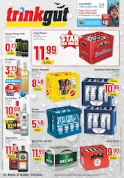 Trinkgut Prospekt für Wuppertal mit 6 Seiten Trinkgut Prospekt für Wuppertal: "Aktuelle Angebote", 6 Seiten, 27.10.2025 - 31.10.2025
