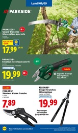 Prix et réduction Sécateur dans le prospectus Lidl en cours Offre Sécateur dans le catalogue Lidl du moment à la page 32