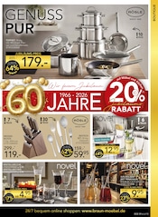 Topfset im BRAUN Möbel-Center Prospekt in Homburg Aktueller BRAUN Möbel-Center Prospekt mit Topfset, "60 Jahre Braun Möbel Center", Seite 13