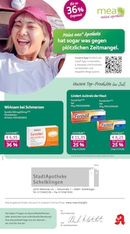 mea - meine apotheke Prospekt der KW 29 "Unsere Juli-Angebote" Aktueller mea - meine apotheke Prospekt "Unsere Juli-Angebote" Seite 1 von 4 Seiten