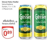 Natur Radler Angebote von Gösser bei GLOBUS Frechen für 0,89 €
