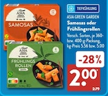 Samosas im ALDI SÜD Prospekt Samosas von Asia Green Garden im aktuellen ALDI SÜD Prospekt für 2,00 €