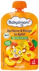 Bio Quetschbeutel Aprikose & Mango in Apfel im Angebot bei Rossmann in Altenburg Bio Quetschbeutel Aprikose & Mango in Apfel Angebote von Babydream bei Rossmann Altenburg für 0,59 €