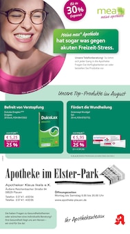 Aktueller mea - meine apotheke Prospekt "Unsere August-Angebote" Seite 1 von 4 Seiten für Plauen