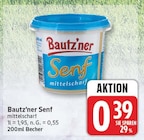 Senf mittelscharf von Bautz'ner für 0,39 € bei EDEKA im Angebot Senf mittelscharf von Bautz'ner im aktuellen EDEKA Prospekt