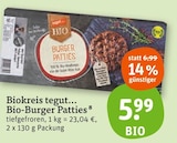 Bio-Burger Patties von Biokreis tegut.. im aktuellen tegut Prospekt für 5,99 €