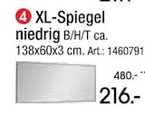 XL-Spiegel im Angebot bei Zurbrüggen in Bünde XL-Spiegel Angebote bei Zurbrüggen Bünde für 216,00 €