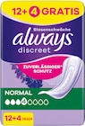 Discreet Einlagen Normal von Always für 2,99 € bei Rossmann im Angebot Discreet Einlagen Normal von Always im aktuellen Rossmann Prospekt