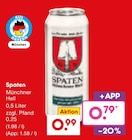 Münchner Hell im Netto Marken-Discount Prospekt Münchner Hell von Spaten im aktuellen Netto Marken-Discount Prospekt für 0,79 €