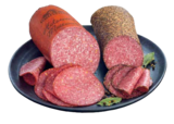 Feine Mettwurst Holsteiner Art oder Pfeffersalami von Gutfleisch im aktuellen E neukauf Prospekt für 1,99 €