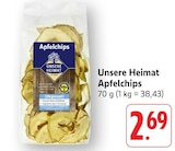 Apfelchips Angebote von Unsere Heimat bei E center Ulm für 2,69 €