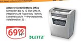 Aktenvernichter IQ Home Office Angebote von Leitz bei GLOBUS Zwickau für 69,99 €