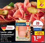 Aktuelle Lachs Angebote bei Netto Marken-Discount in Dresden Aktuelles Lachs- oder Landschinken Angebot bei Netto Marken-Discount in Dresden ab 1,29 €