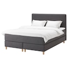 Boxspringbett Vågstranda fest/mittelfest/Norrsele Skiftebo dunkelgrau 180x200 cm von DUNVIK im aktuellen IKEA Prospekt für 1.472,00 €
