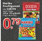 Fruchtgummi oder Lakritz Angebote von Haribo bei TOP Getränke Krefeld für 0,79 €