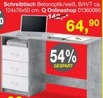 Schreibtisch Betonoptik/weiß Angebote bei Opti-Megastore Bremerhaven für 64,90 €