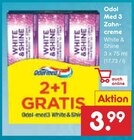 Zahncreme White & Shine von Odol Med 3 im aktuellen Netto Marken-Discount Prospekt für 3,99 €