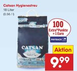 Hygienestreu im Angebot bei Netto Marken-Discount in Schwerin Hygienestreu Angebote von Catsan bei Netto Marken-Discount Schwerin für 9,99 €