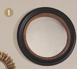 Miroir rond Perles noir - EMDE en promo chez Ambiance & Styles Nantes à 34,90 €