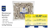 Aktuelle Bratwurst Angebote bei METRO in Bottrop Aktuelles Nürnberger Rostbratwürste Angebot bei METRO in Bottrop ab 11,22 €