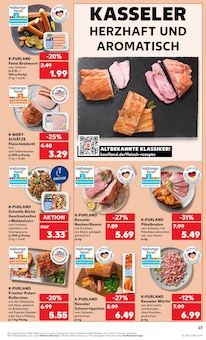 Rollbraten im Kaufland Prospekt "Aktuelle Angebote" mit 56 Seiten (Karlsruhe)