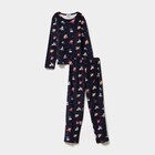 Ensemble pyjama effet velours 2 pièces bleu marine garçon - La Halle Ensemble pyjama effet velours 2 pièces bleu marine garçon à 15,99 € dans le catalogue La Halle