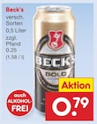 Aktuelle Bier Angebote bei Netto Marken-Discount in Kirchheim (Teck) Aktuelles Beck’s Angebot bei Netto Marken-Discount in Kirchheim (Teck) ab 0,79 €