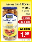 Land Bockwurst von Winners für 1,59 € bei Zimmermann im Angebot Land Bockwurst von Winners im aktuellen Zimmermann Prospekt