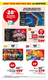 Promos TCL dans le catalogue "La rentrée À PRIX BAS" de Super U à la page 26