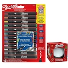 12 marqueurs peinture acrylique - SHARPIE en promo chez Carrefour Versailles à 11,94 €